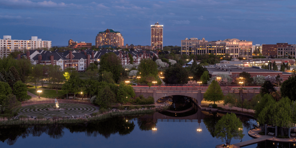 View of Bloomington, MN cityscape