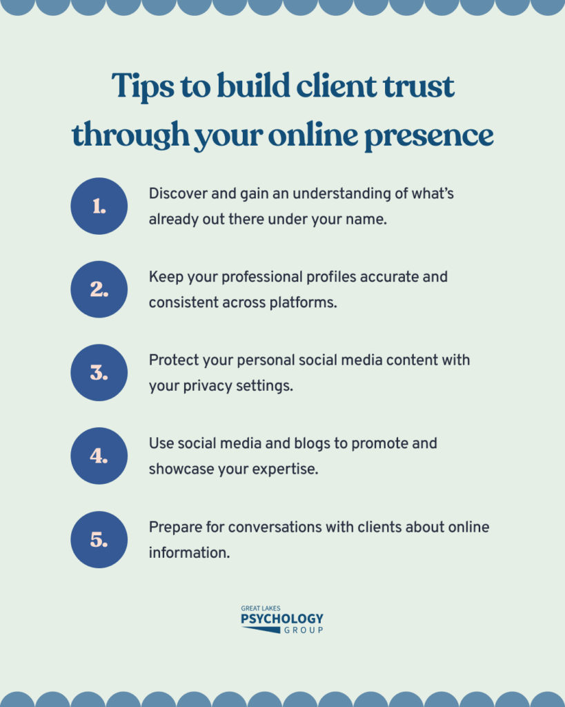 Tips to build client trust through your online presence